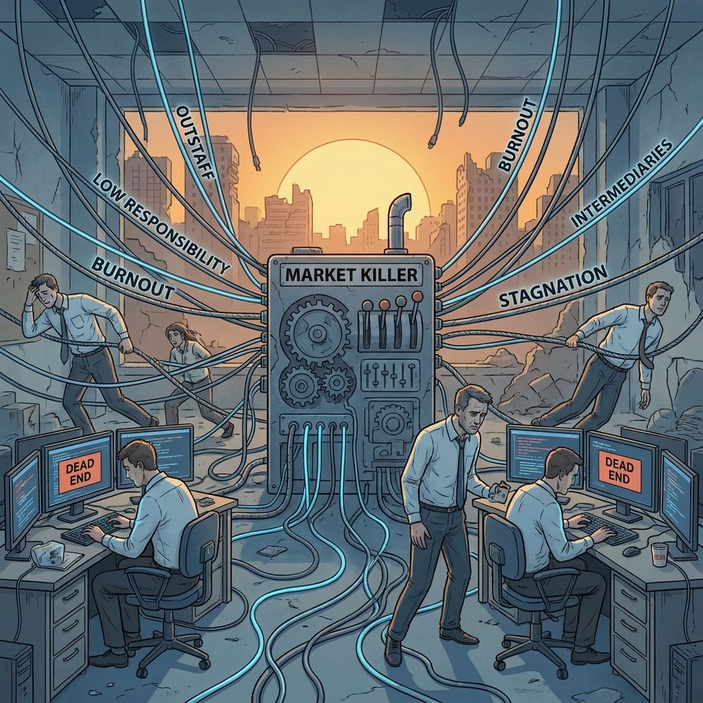 Заложники аутстаффа: как убить рынок, на котором вы работаете, свой бизнес и карьеры своих сотрудников